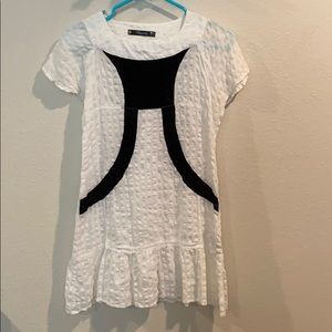 Cute Tunic with Ruffled Bottom Trim